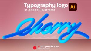Typography-logo-in-Adobe-Illustrator-Cherry-Grafik